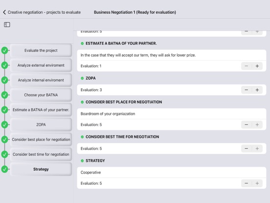 Screenshot #6 pour Creative Negotiation