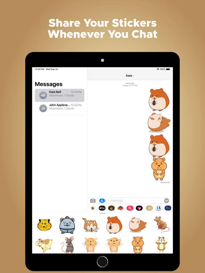 Adorable Hamster Stickers