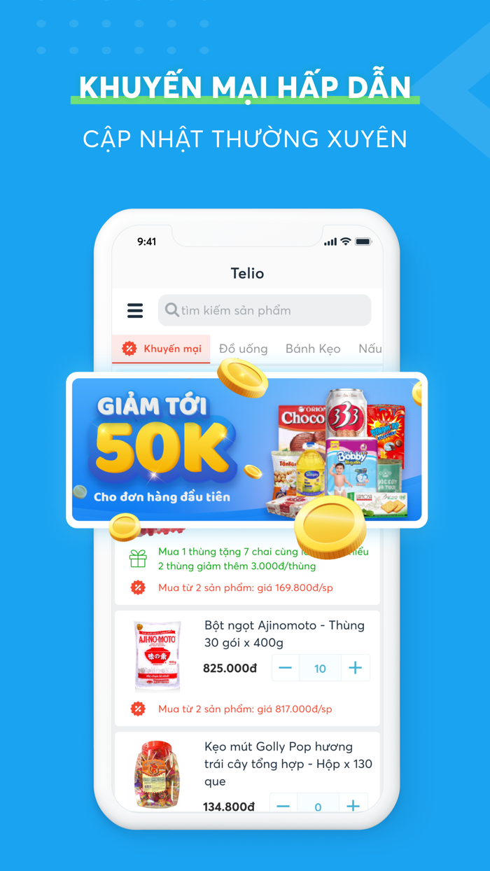 Telio Nhập hàng giá tốt