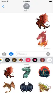 dragon beast stickers iphone screenshot 1