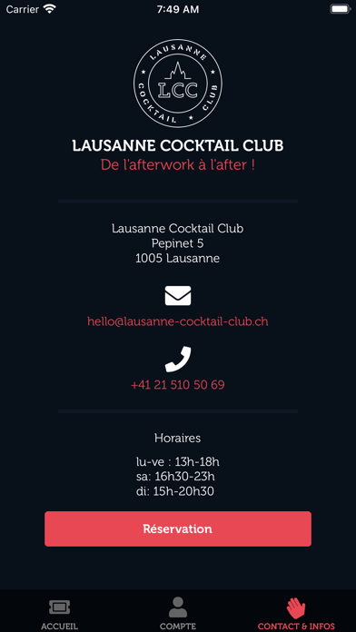 Lausanne Cocktail Club Screenshot 3 - AppWisp.com Lausanne Cocktail Club Screenshot 3 - AppWisp.com