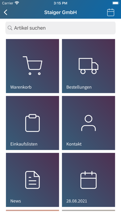 Staiger Frische App Screenshot