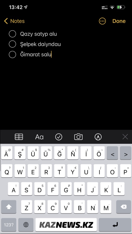 #2. Qazaq Latyn Keyboard 2021 (iOS) بواسطة: Yerbol Izbassarov