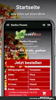 basilico pizzeria eningen unte iphone screenshot 2