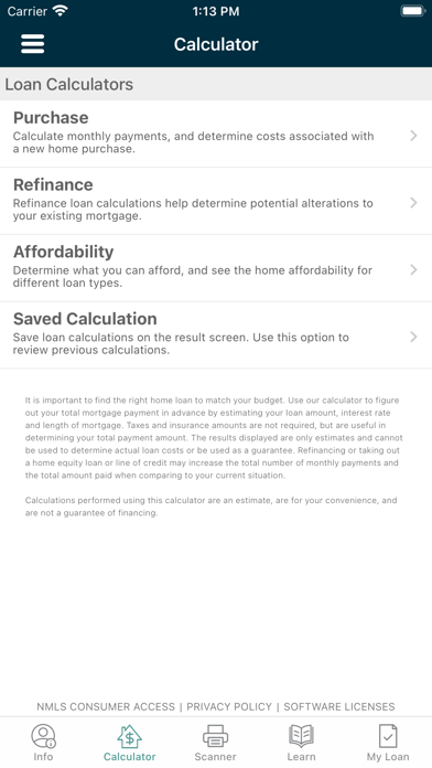 Heritage Home Loans Screenshot