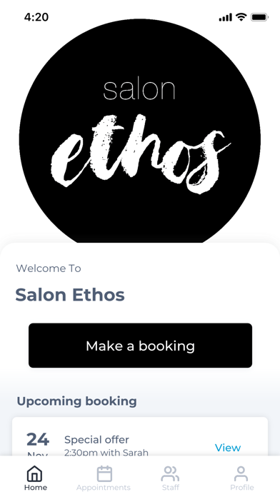 Salon Ethos Screenshot