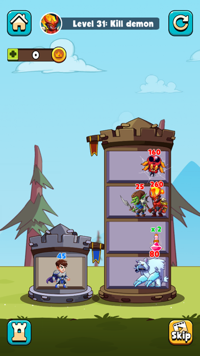 Hero Tower War - Merge Puzzleのおすすめ画像1