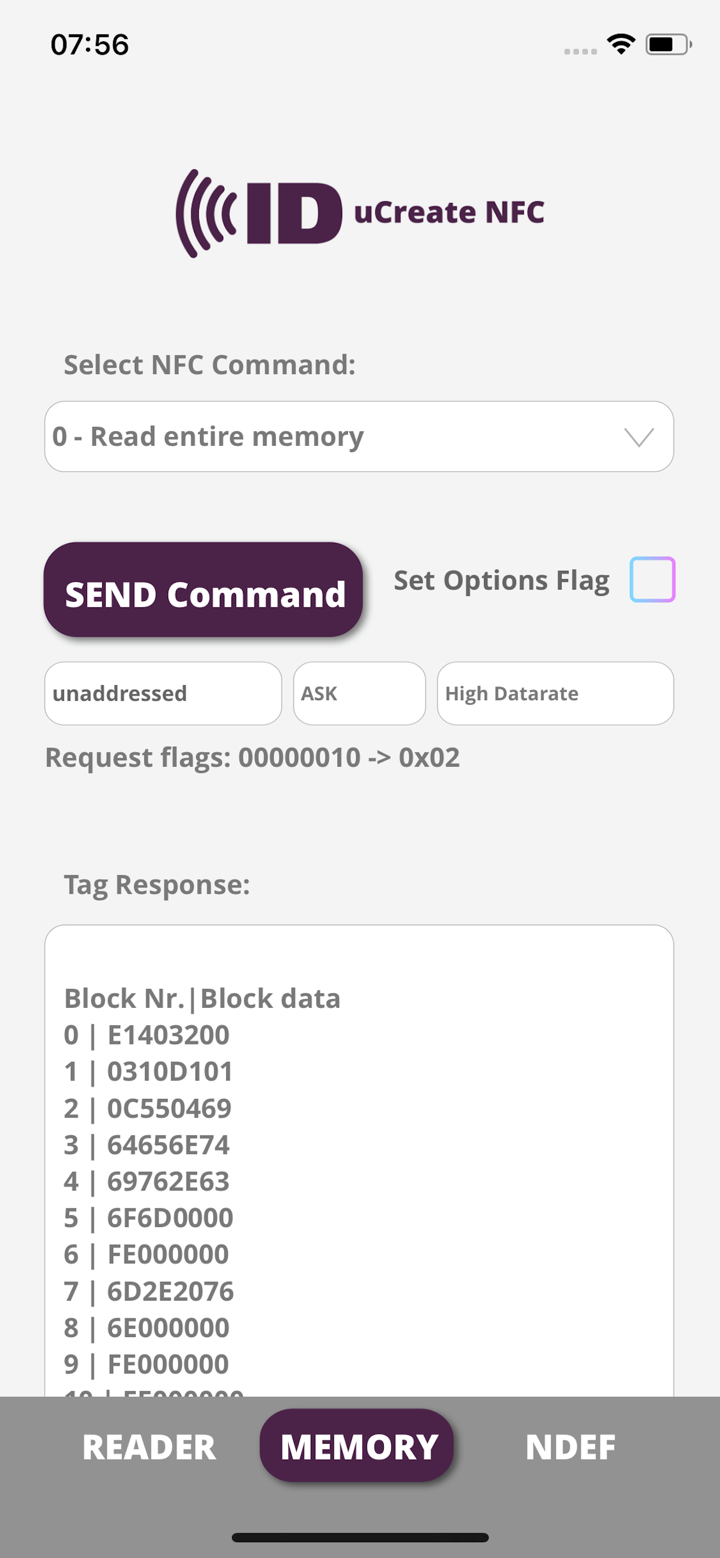 uCreate NFC screenshot 2