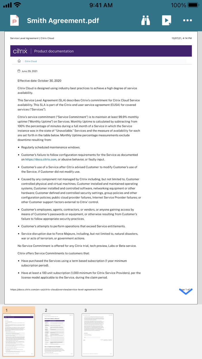 Citrix Files for XenMobile