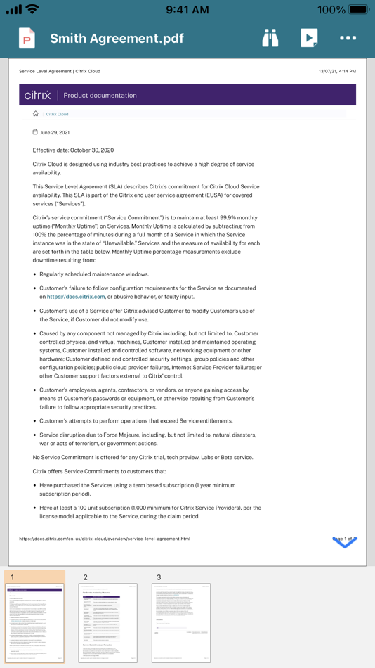 #5. Citrix Files for XenMobile (iOS) By: Citrix Systems, Inc.
