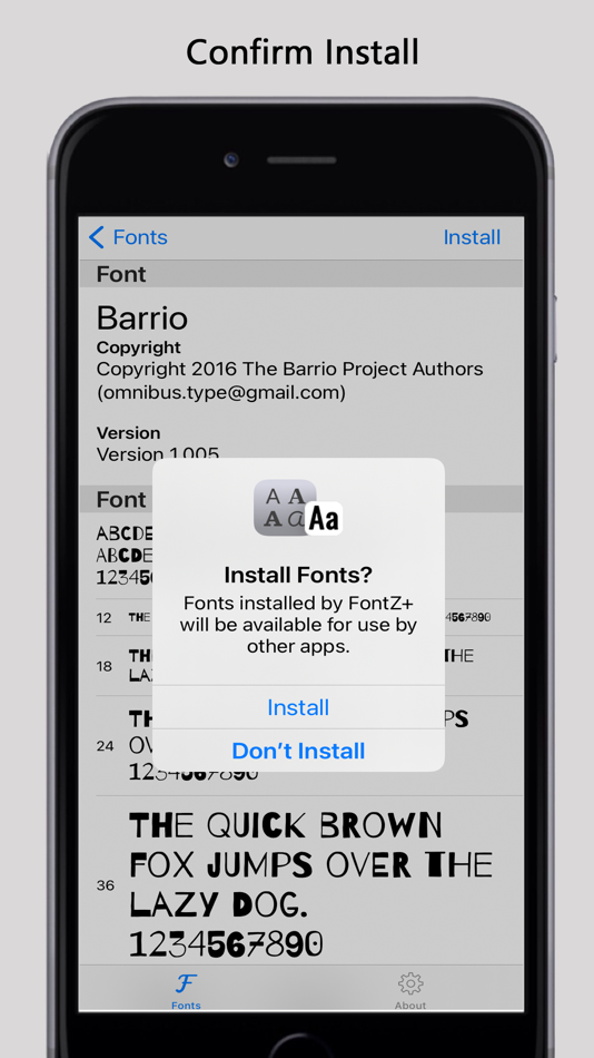 #3. FontZ+ (iOS) Podle: MARK MANSER