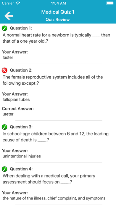 EMT Prep Exam Screenshot
