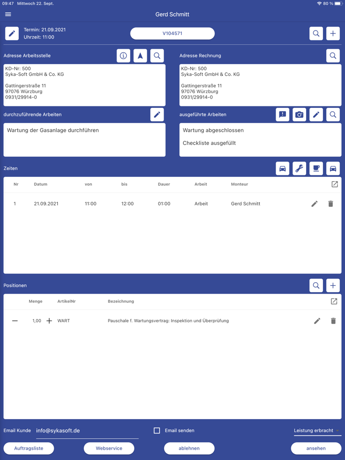 Sykasoft Service Mobil