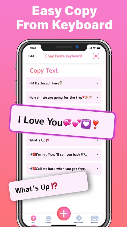 Auto Text Paste • Keyboard