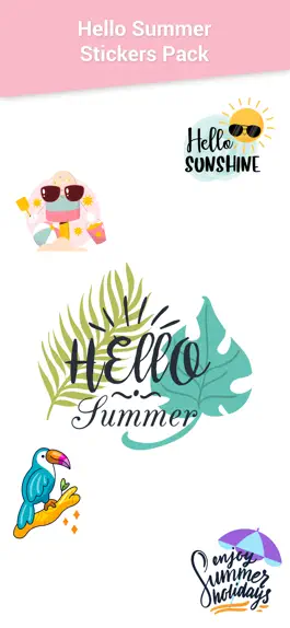 Game screenshot Hello Summer Stickers! mod apk