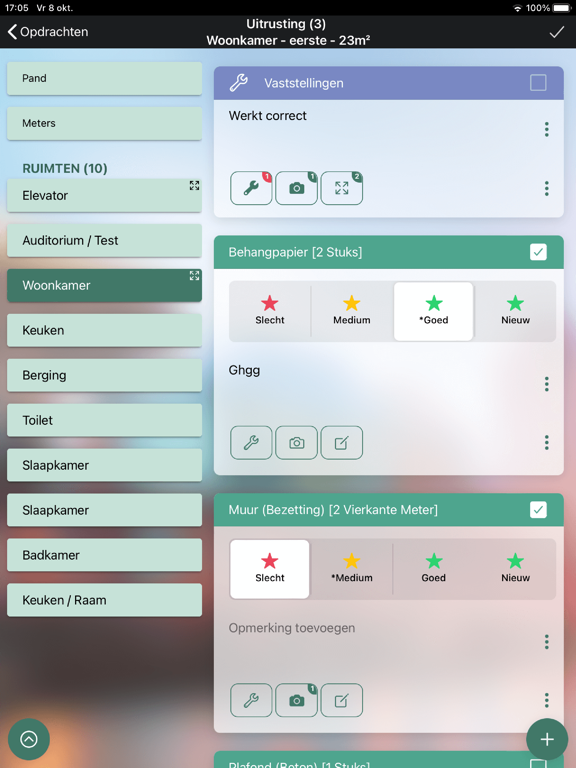 Planon Rental Assessor iPad screenshot