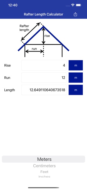 Rafter Length Calculator on the App Store