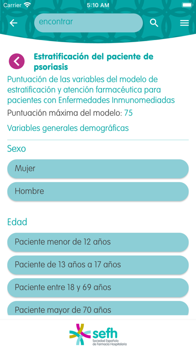 SEFH-Guías práct. farmacéutica Screenshot