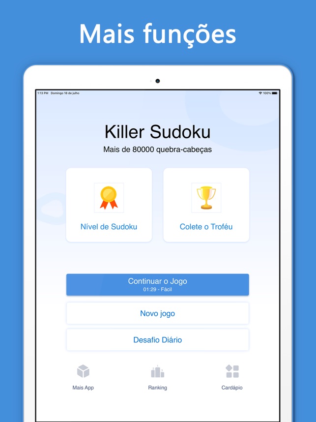 Killer Sudoku online: resolve puzzles diários