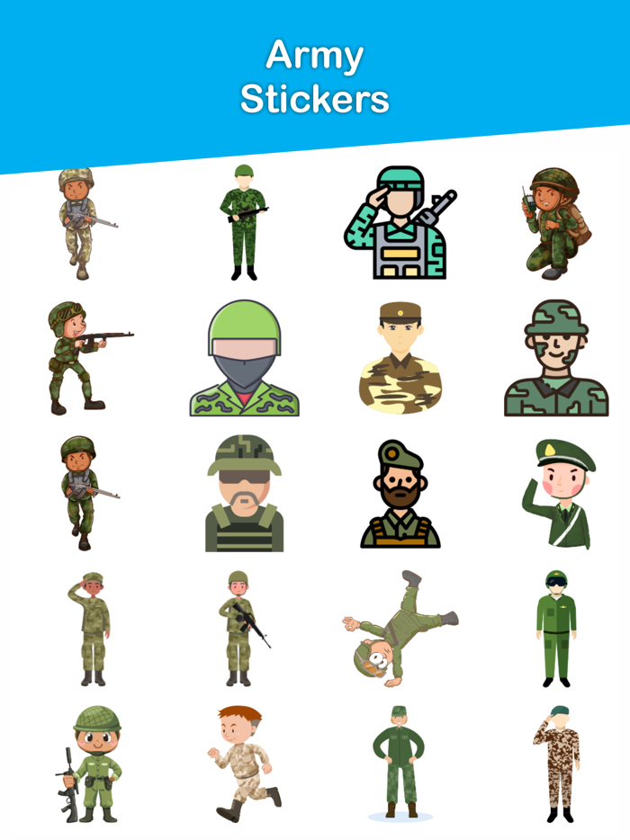 Army Soldiers Emojis