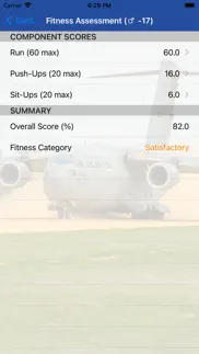 af fitness assessment iphone screenshot 3