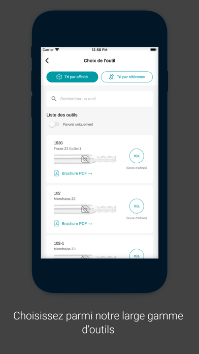 Louis Bélet Toolfinder Screenshot