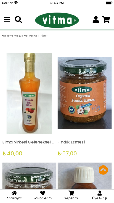 Vitma Doğal Gıda Screenshot