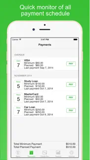 debts iphone screenshot 3