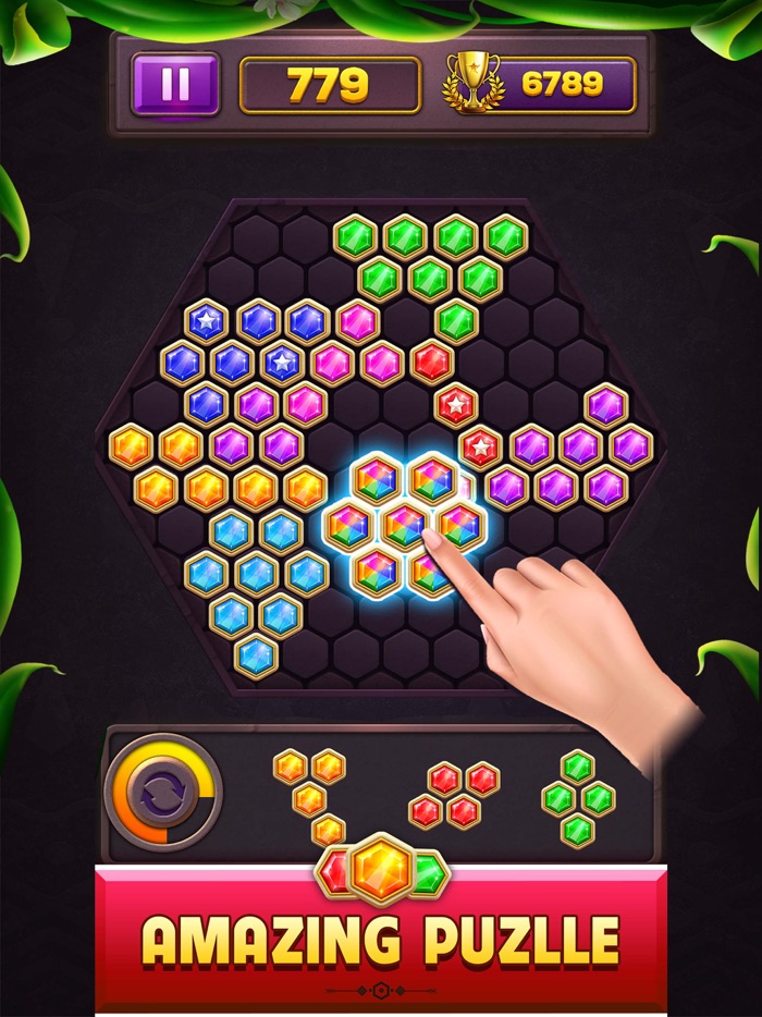Hexa Block Puzzle Star Gem