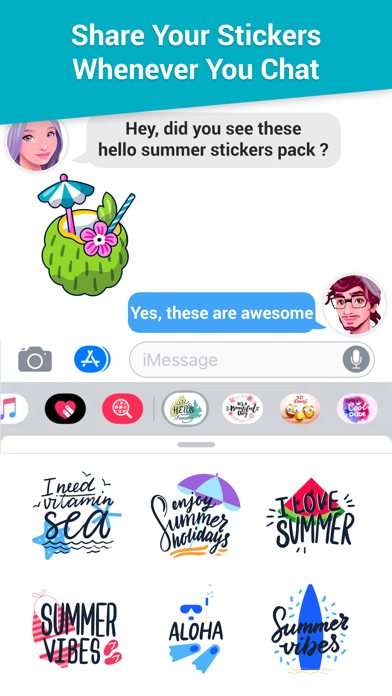 Hello Summer Stickers! Screenshot