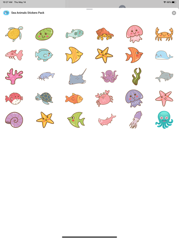 Screenshot #4 pour Sea Animals Stickers Pack