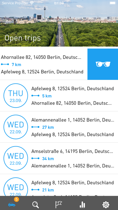 AutoLogg - Fahrtenbuch App Screenshot