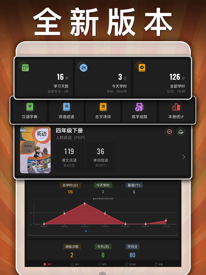 四年级英语下册-pep小学英语人教版同步课堂点读App