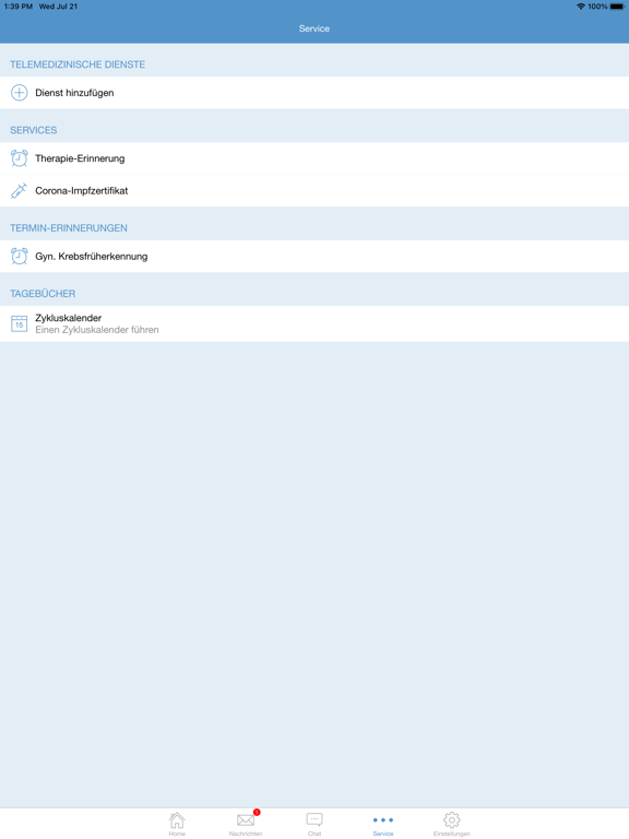 Screenshot #6 pour PraxisApp - Meine GynPraxis