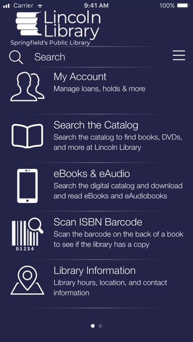 Lincoln Library Springfield Screenshot
