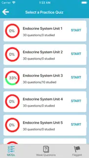 endocrine system quizzes iphone screenshot 2