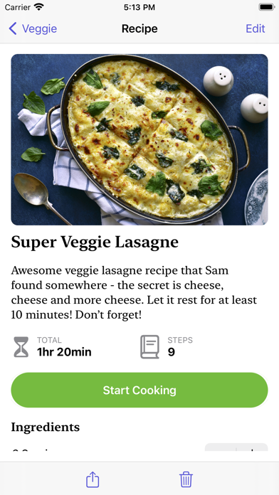 Ladl Recipe Book Screenshot