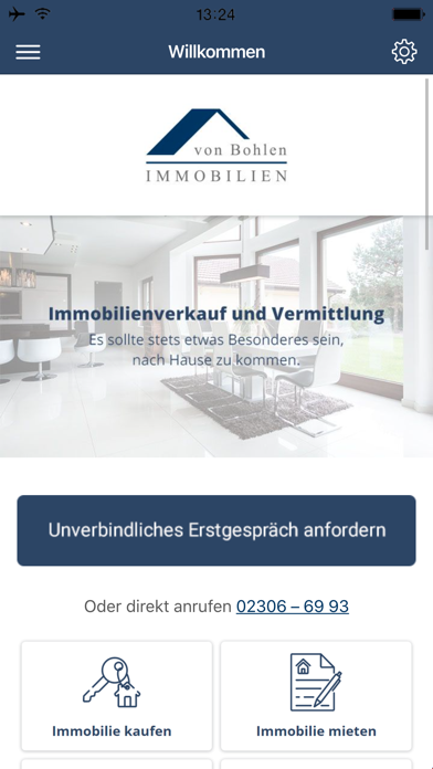 von Bohlen Immobilien Screenshot