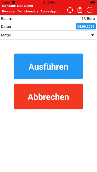 GebMan Reinigung nach Bedarf Screenshot