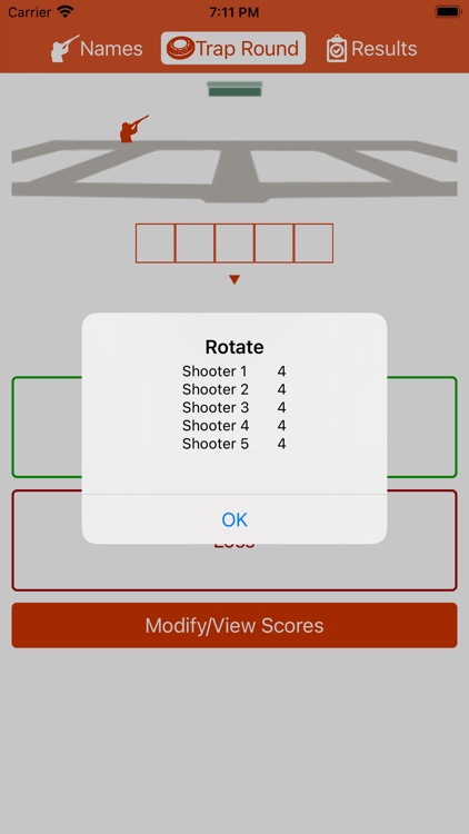 Trap Shooting Scorecard