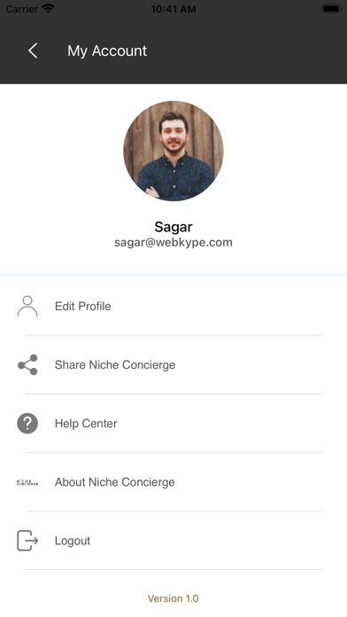 Niche Concierge Screenshot