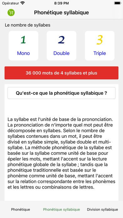 Screenshot #2 pour Phonétique syllabique