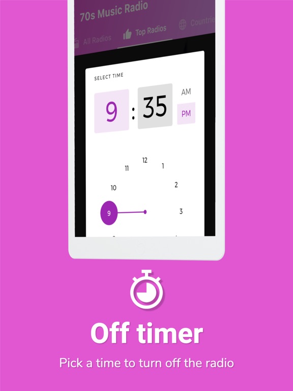 70s Radio - 70s Music iPad screenshot 6 - Music app
