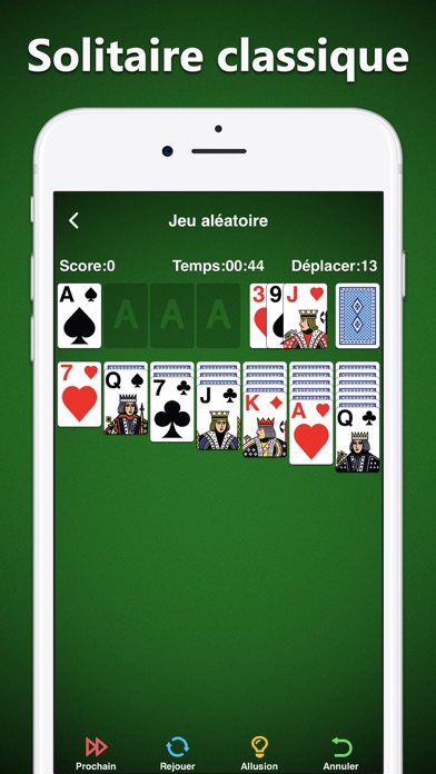 Screenshot #1 pour Solitaire Classique Édition