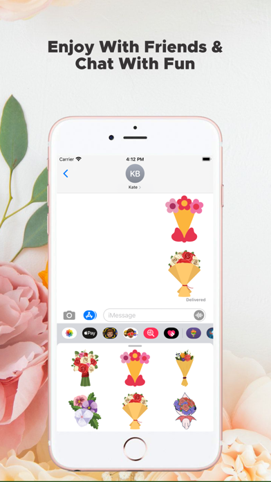 Flower Loving Stickers Screenshot
