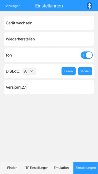 Schwaiger Satfinder Screenshot