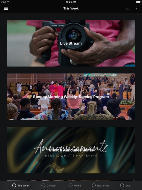 Greater Mt. Sinai COGIC iPad screenshot 1 - Lifestyle app