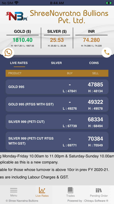 ShreeNavratna Bullions Screenshot
