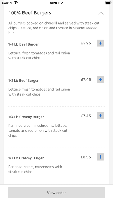 American Burgers, Bedford Screenshot