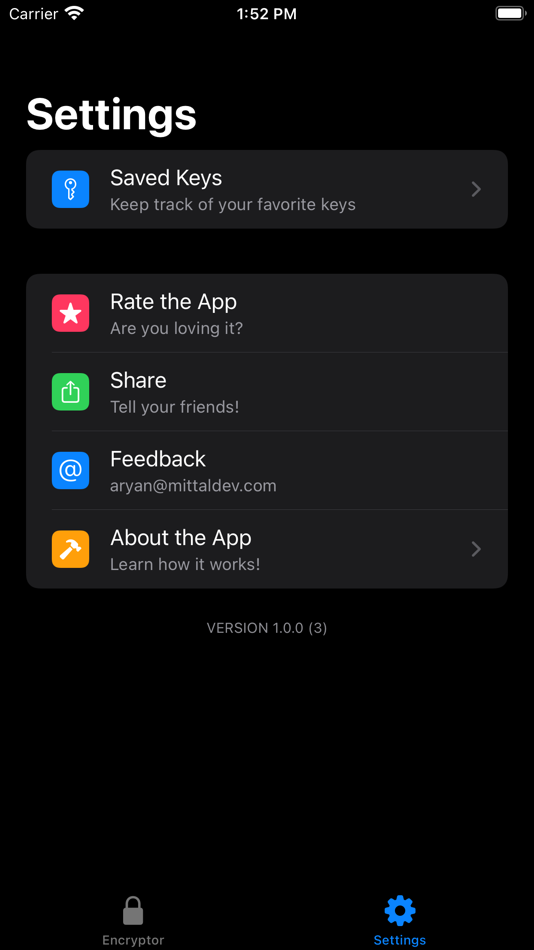 #3. XOR - Text Encryptor (macOS) 由: Ashvin Mittal